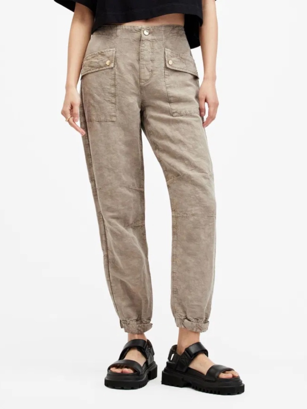 All Saints Val Twill Cargo Pants Size 2
